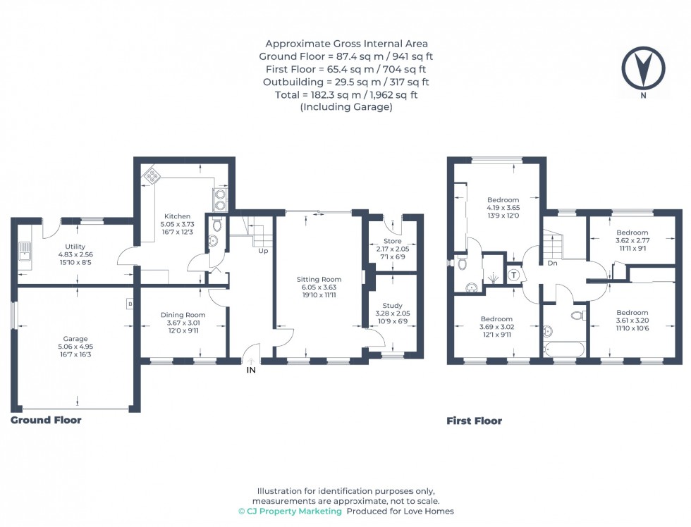 Floorplan for Ampthill Road, Silsoe, MK45 4DX