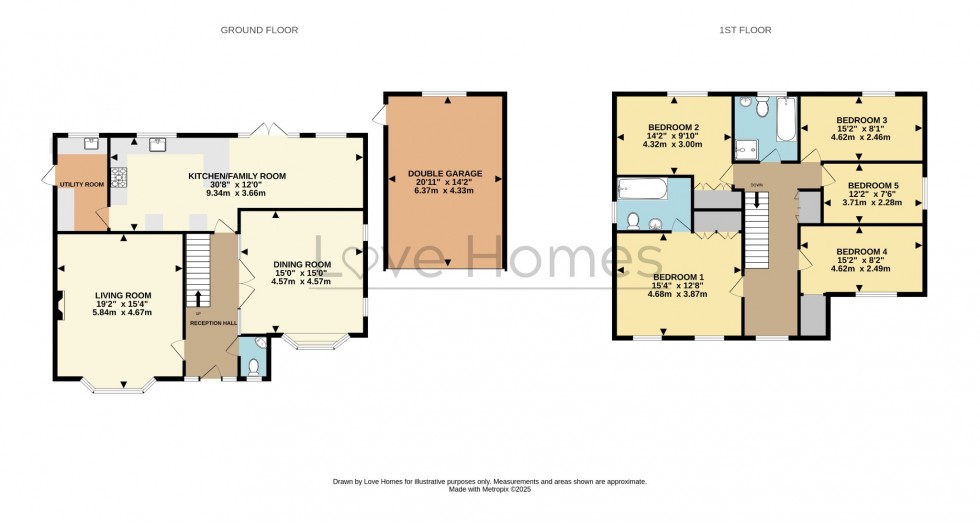 Floorplan for Manor Park Drive, Westoning