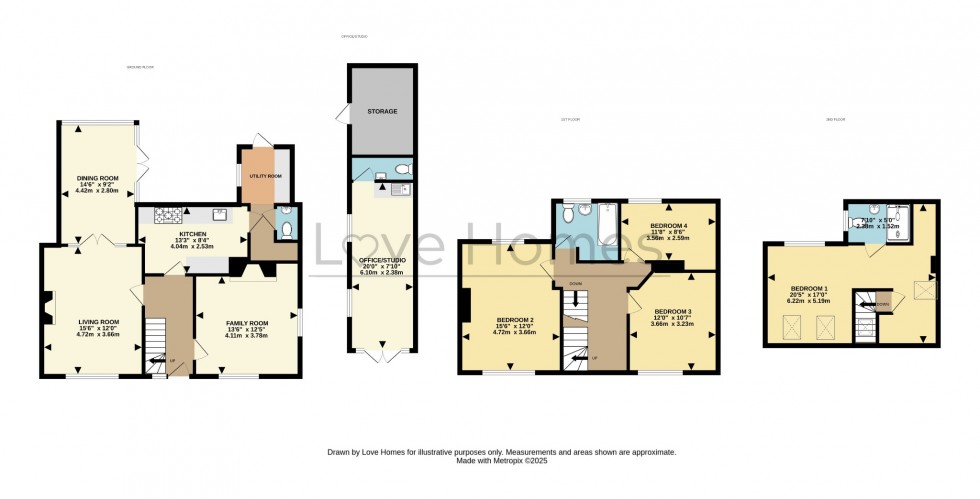 Floorplan for Manor Close, Westoning