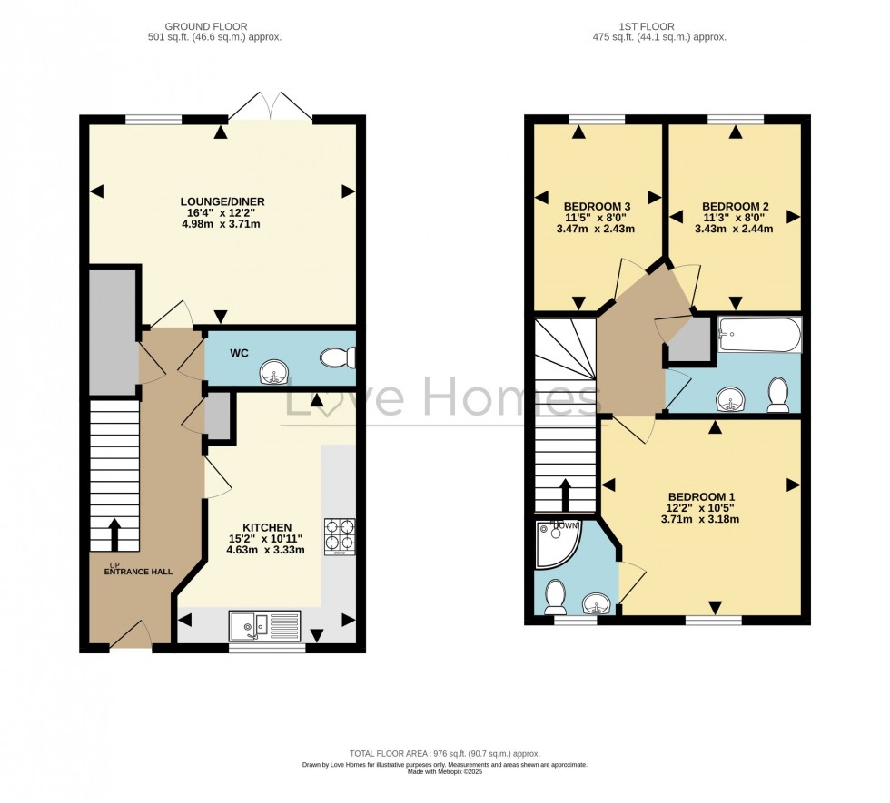 Floorplan for Thyme Gardens, Ampthill