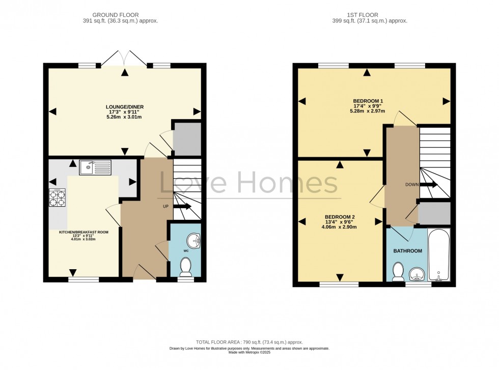 Floorplan for Leigh Woods Place, Silsoe