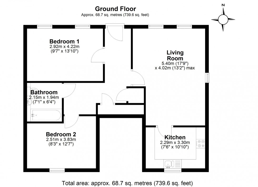 Floorplan for Mander Farm Road, Silsoe, MK45 4FW