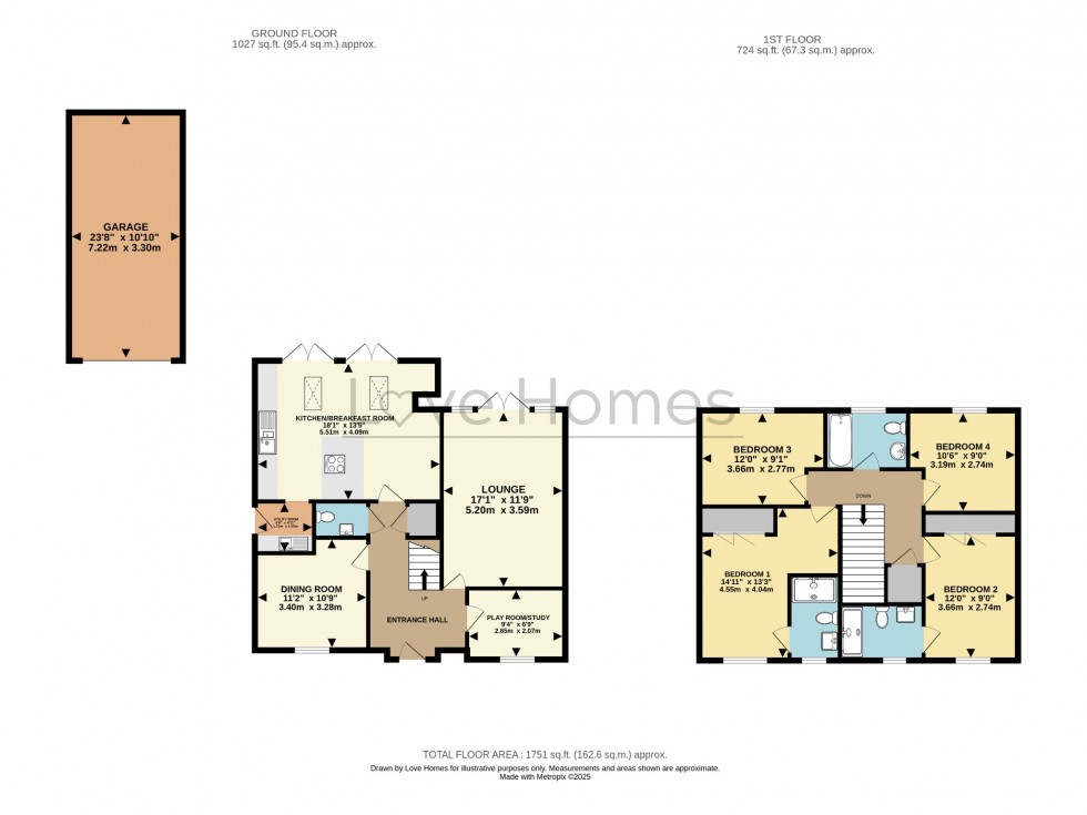 Floorplan for Birch Grove, Ampthill