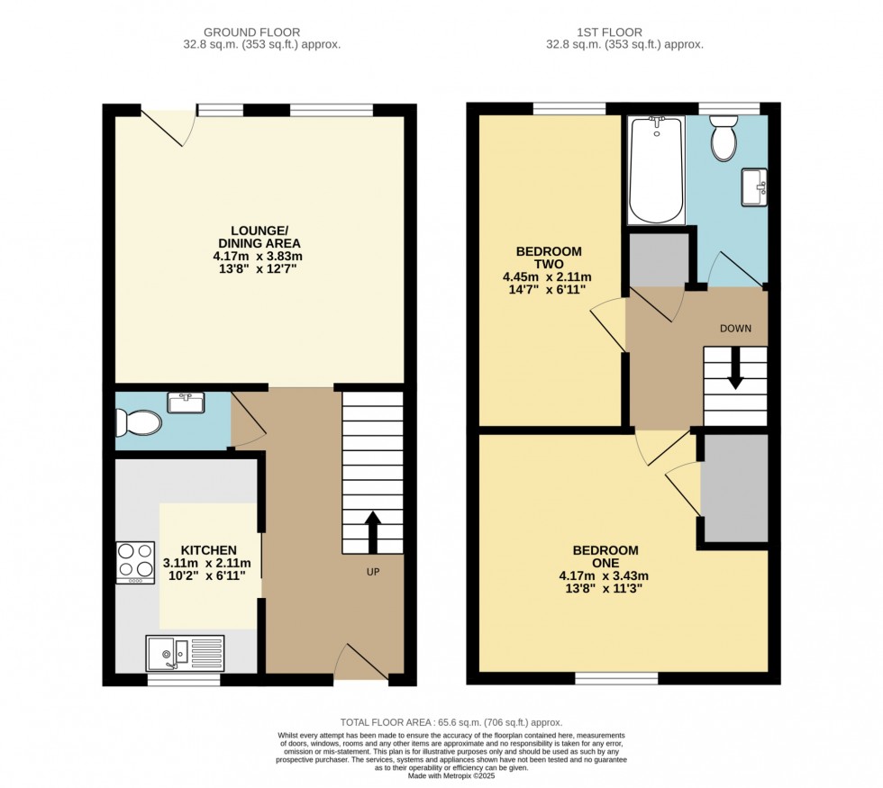 Floorplan for Nottingham Close, Ampthill