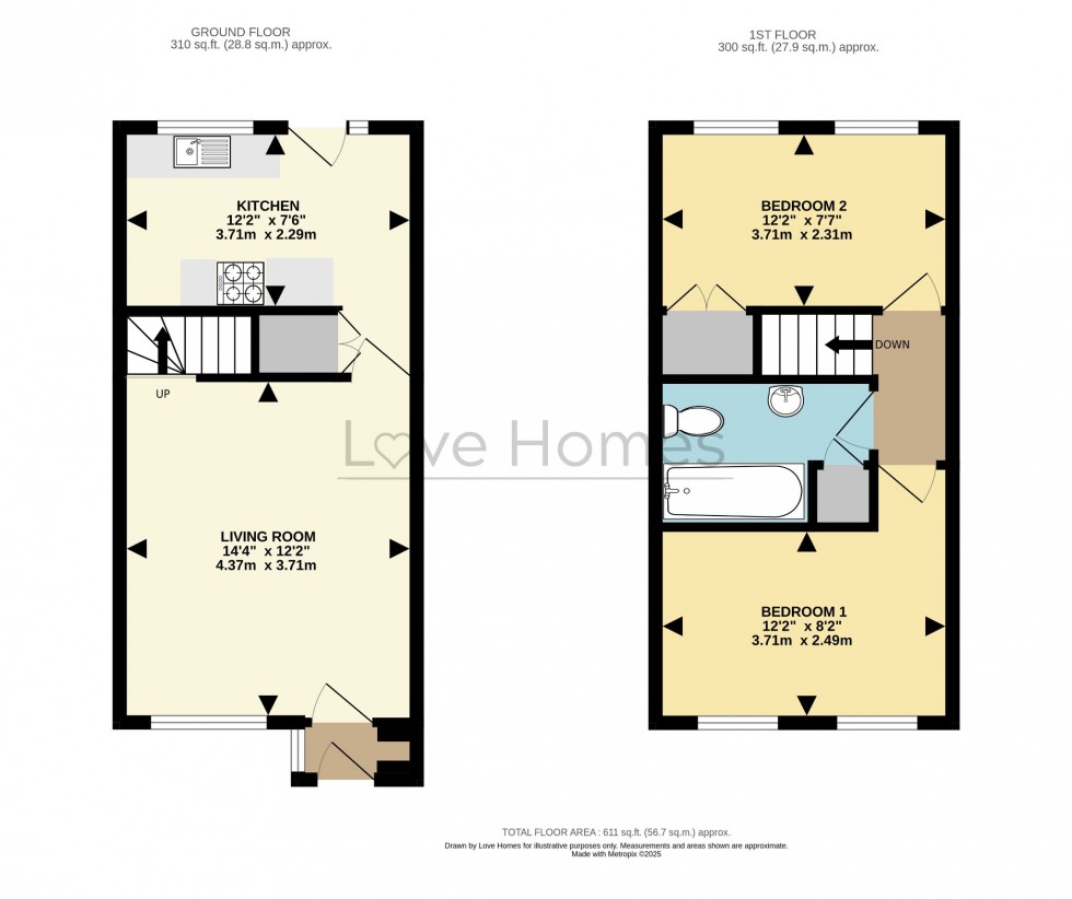 Floorplan for Clover Road, Flitwick