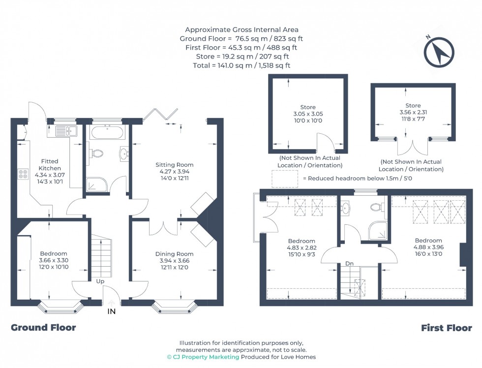 Floorplan for Luton Road, Chalton, LU4 9UJ
