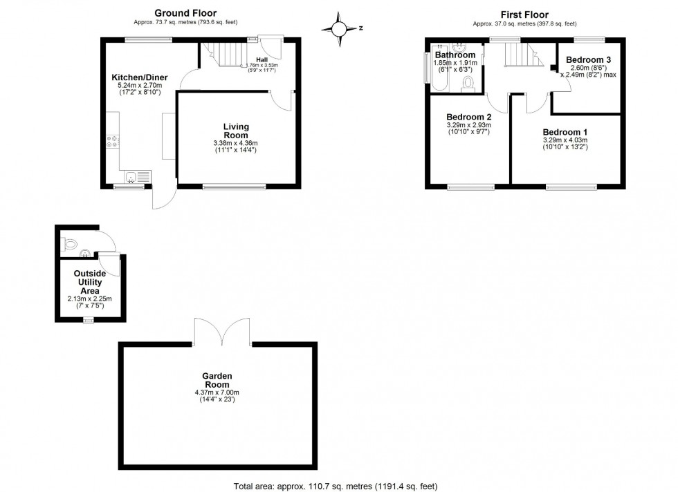 Floorplan for Osborn Road, Barton-le-Clay, MK45 4PA