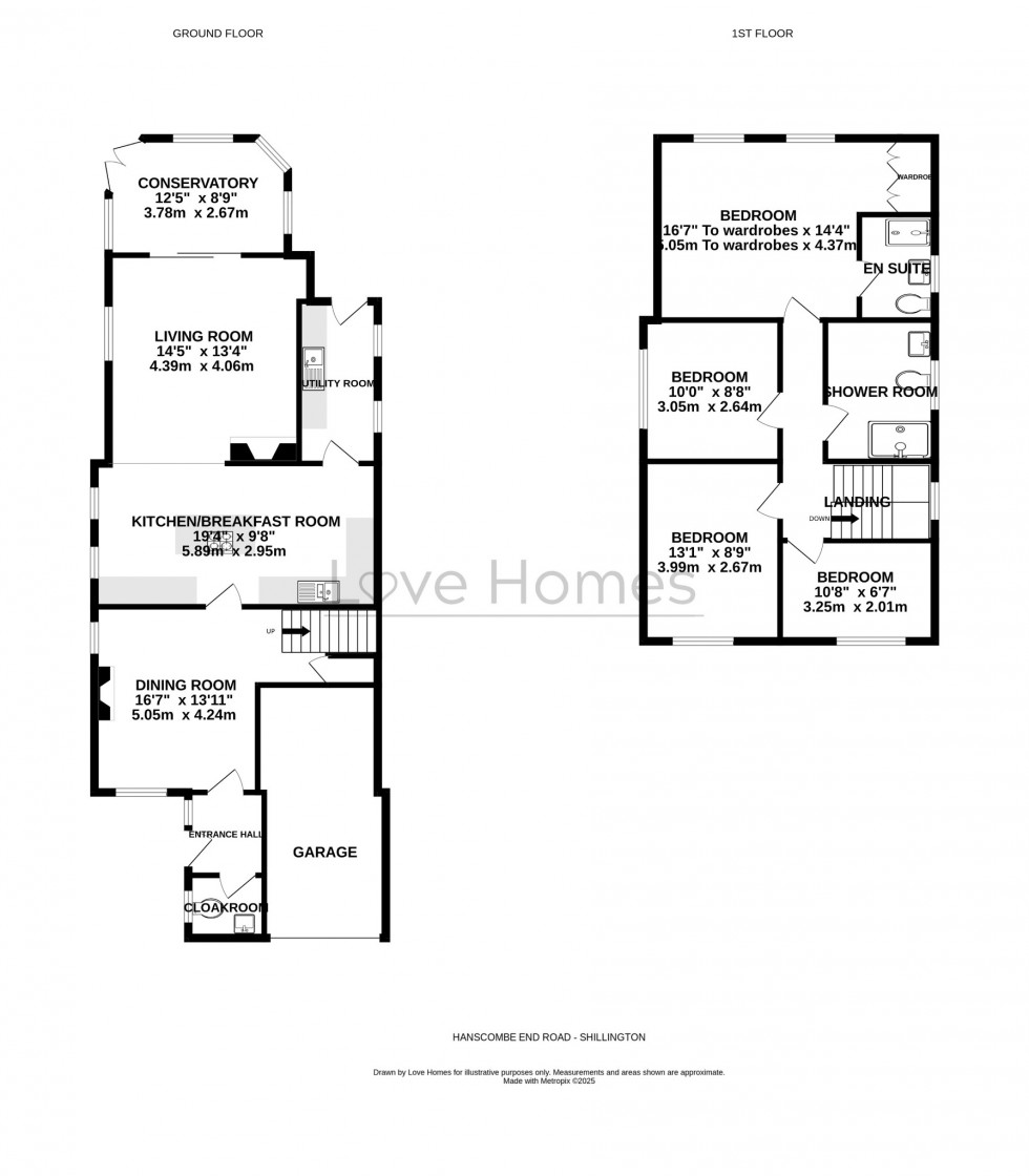Floorplan for Hanscombe End Road, Shillington, SG5 3NB