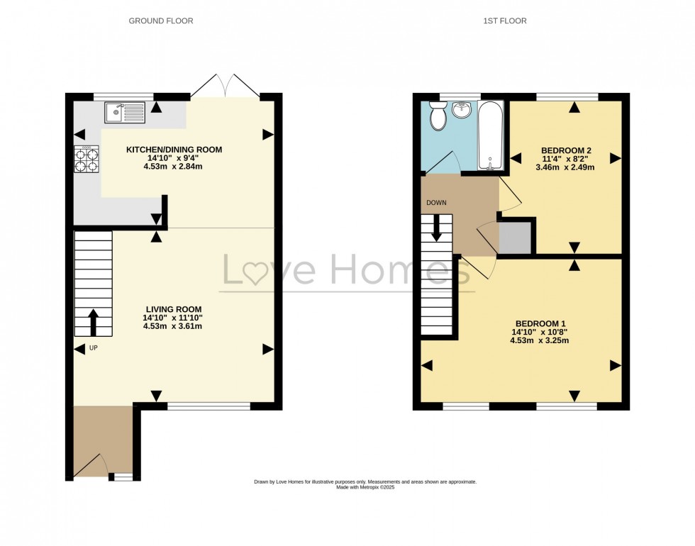Floorplan for Osprey Road, Flitwick