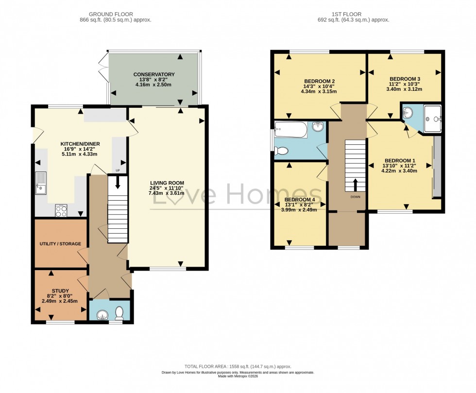 Floorplan for High Street, Flitwick