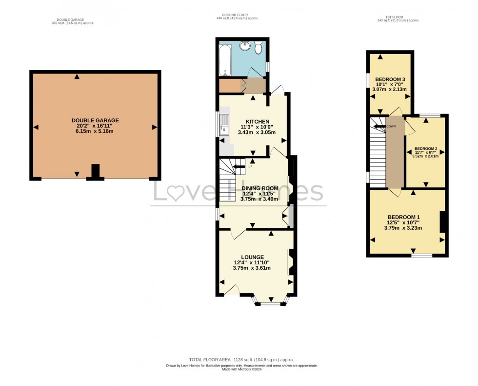 Floorplan for East View, Witts End, Eversholt