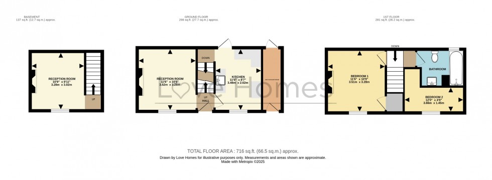 Floorplan for Park Street, Ampthill