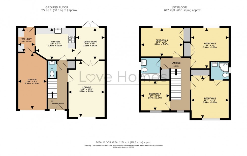 Floorplan for Greensand Ridge, Lidlington