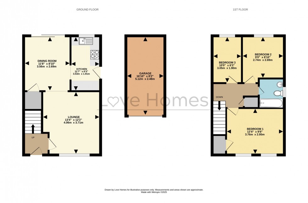 Floorplan for Truro Gardens, Flitwick