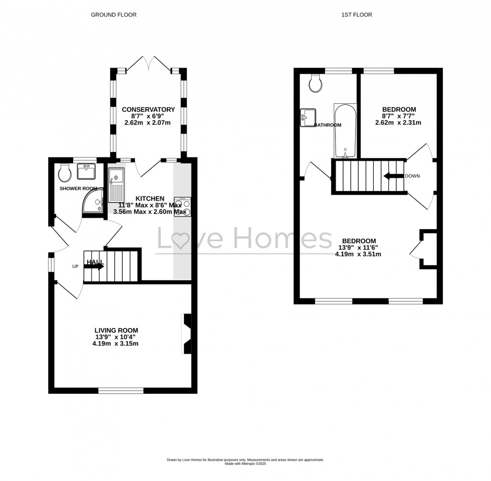 Floorplan for Chesford Road, Luton, LU2 8DR