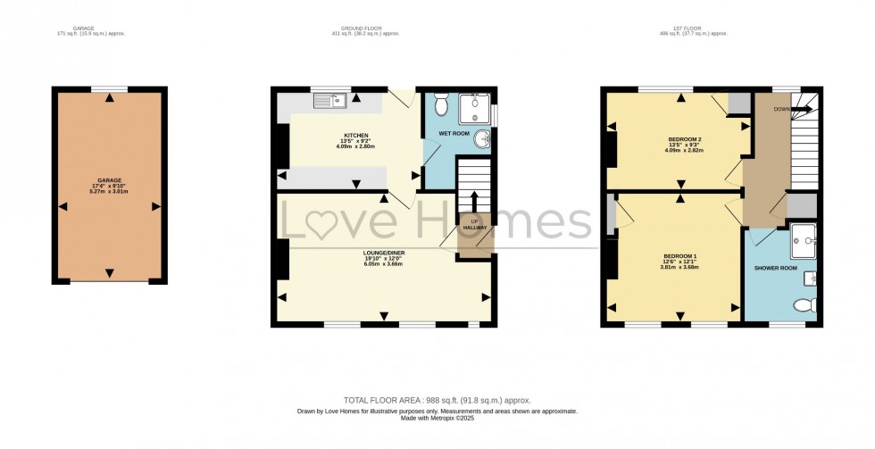 Floorplan for Bedford Road, Wilstead