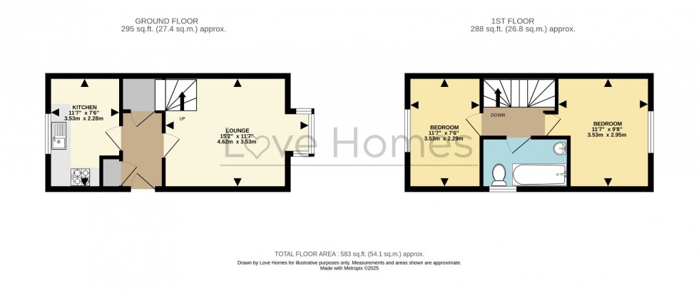 Floorplan for The Paddocks, Flitwick