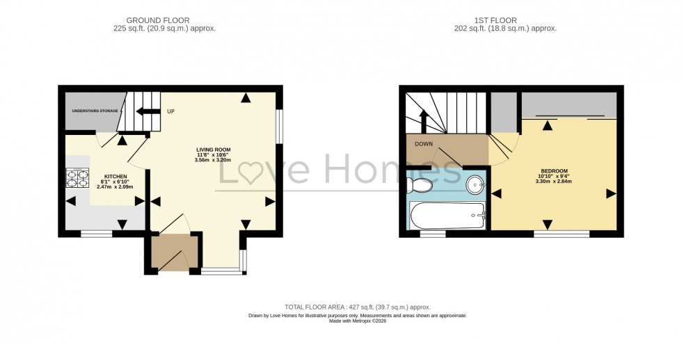 Floorplan for The Paddocks, Flitwick