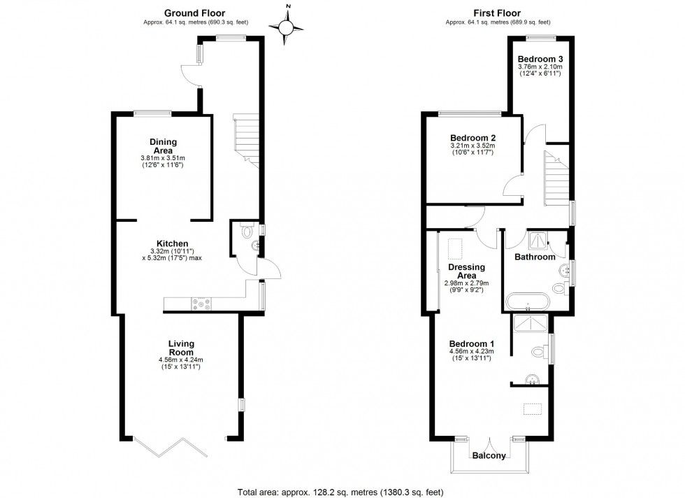 Floorplan for Norman Road, Barton-Le-Clay, MK45 4PX
