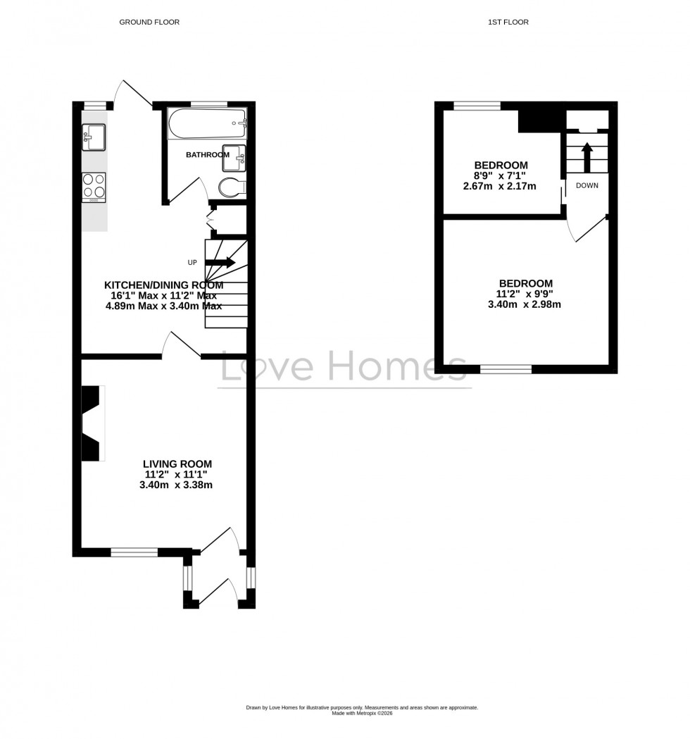 Floorplan for Hillfoot Road, Shillington, SG5 3NH