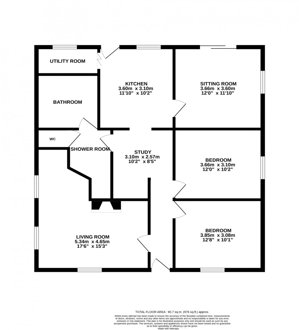 Floorplan for Sharpenhoe Road, Barton-Le-Clay, MK45 4SD