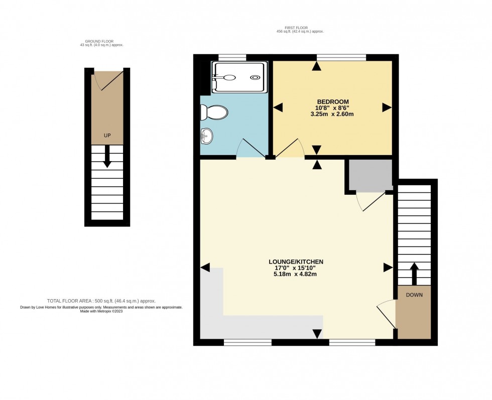 Floorplan for Hinksley Road, Flitwick