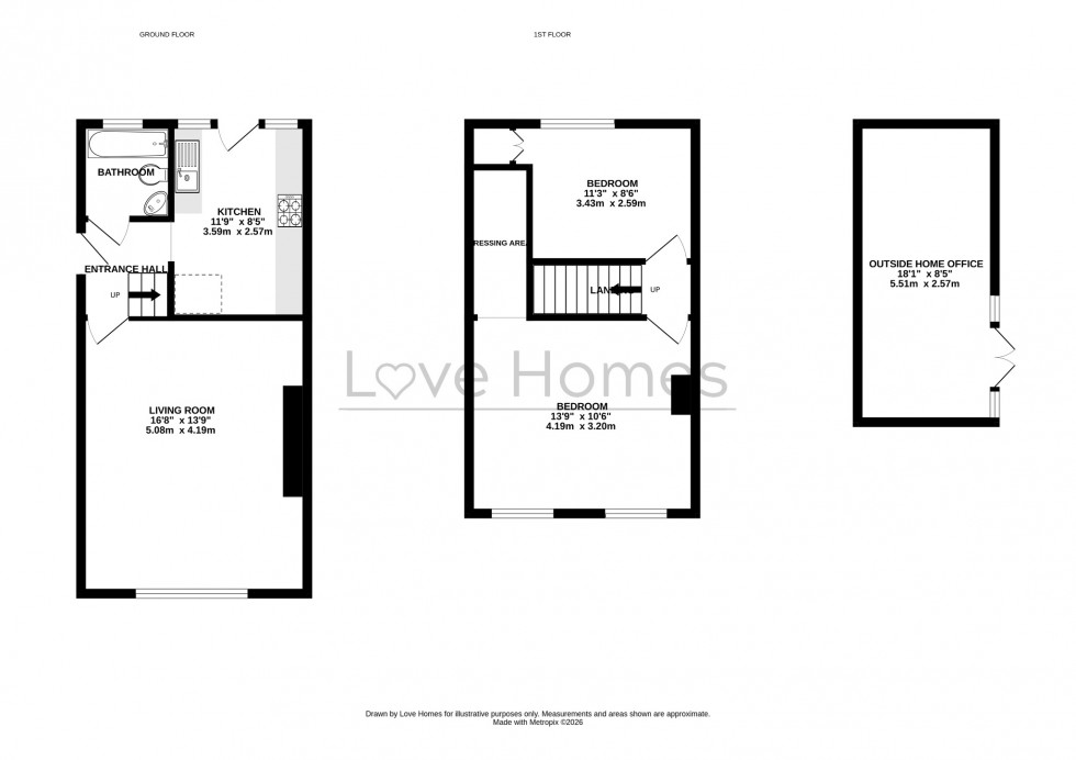 Floorplan for York Close, Barton-Le-Clay, MK45 4QB