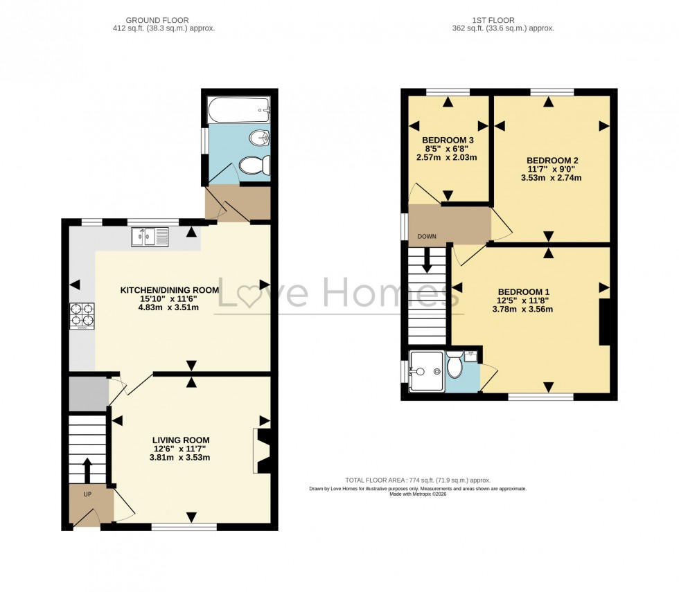 Floorplan for Maulden Road, Flitwick