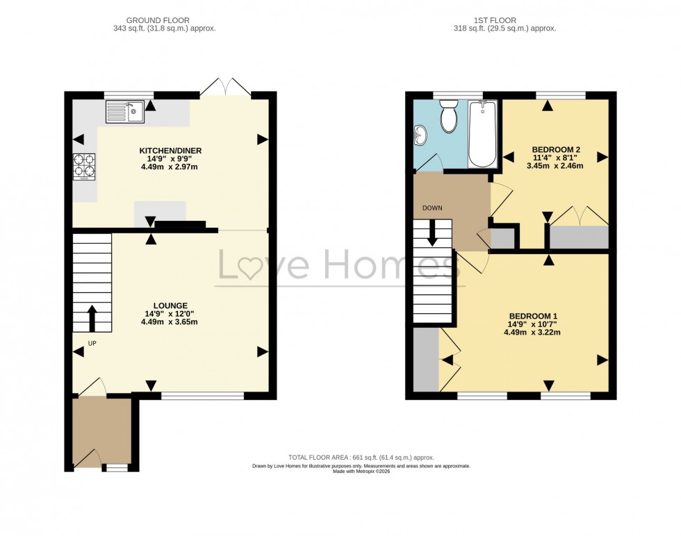 Floorplan for Pheasant Walk, Flitwick