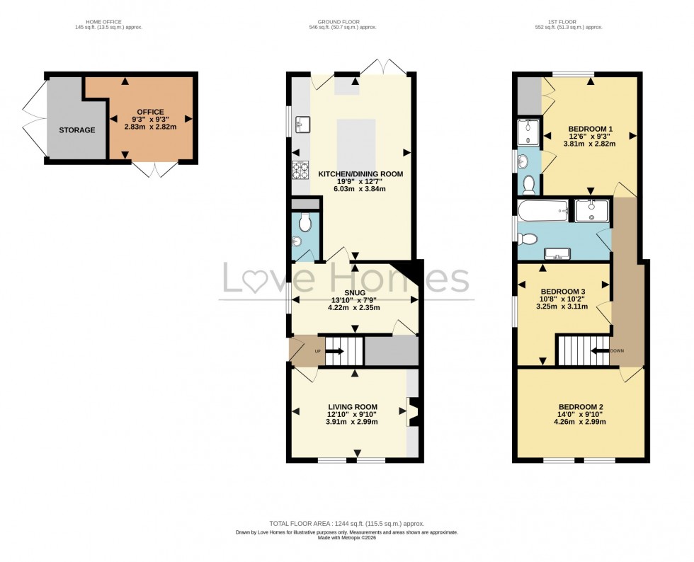 Floorplan for Maulden Road, Flitwick