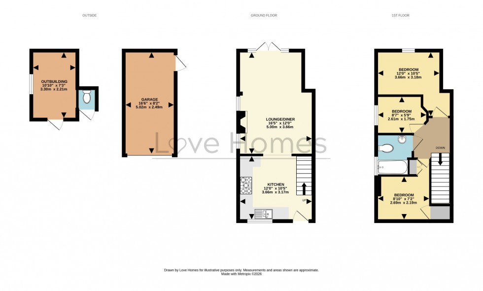 Floorplan for Hornes End Road, Flitwick