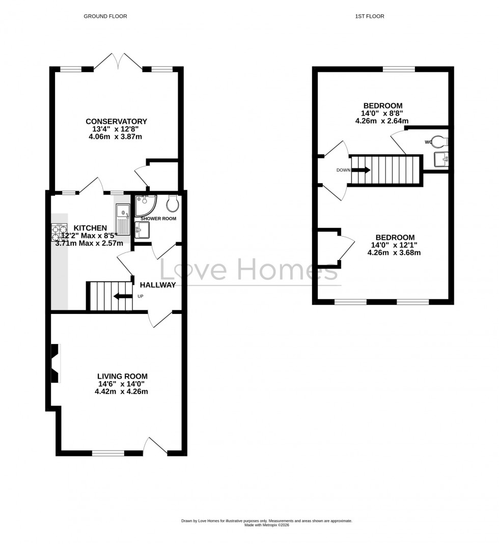 Floorplan for Stuart Road, Barton-Le-Clay, MK45 4NG