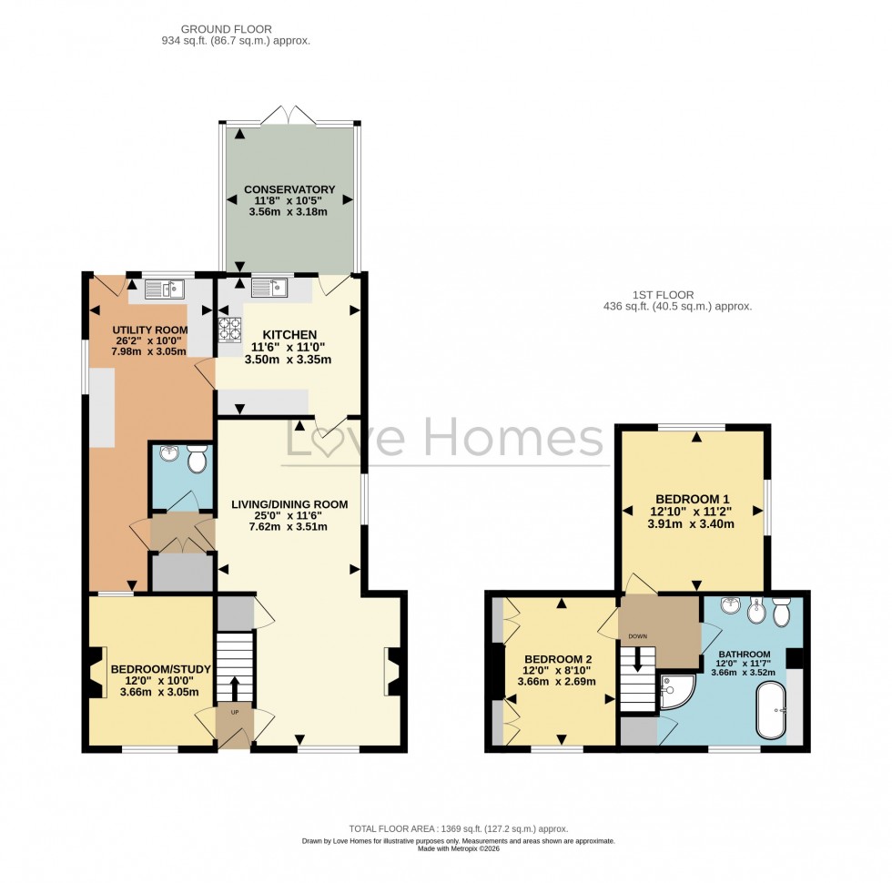 Floorplan for High Street, Greenfield