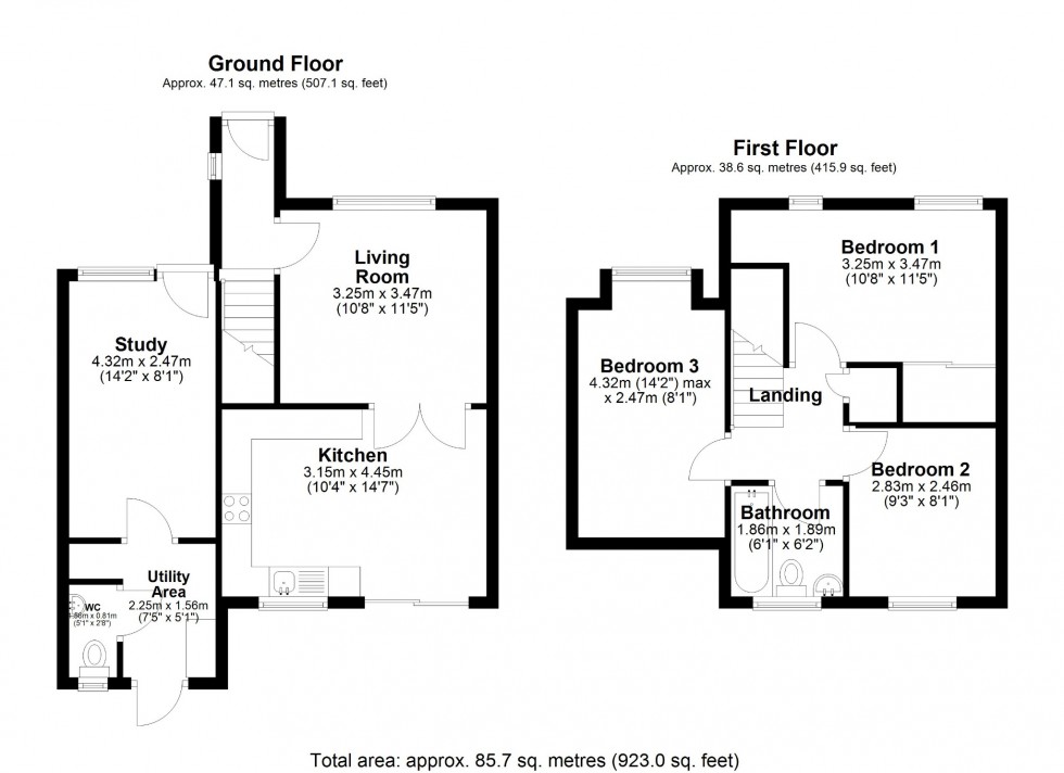 Floorplan for Brookend Drive, Barton-Le-Clay, MK45 4SQ