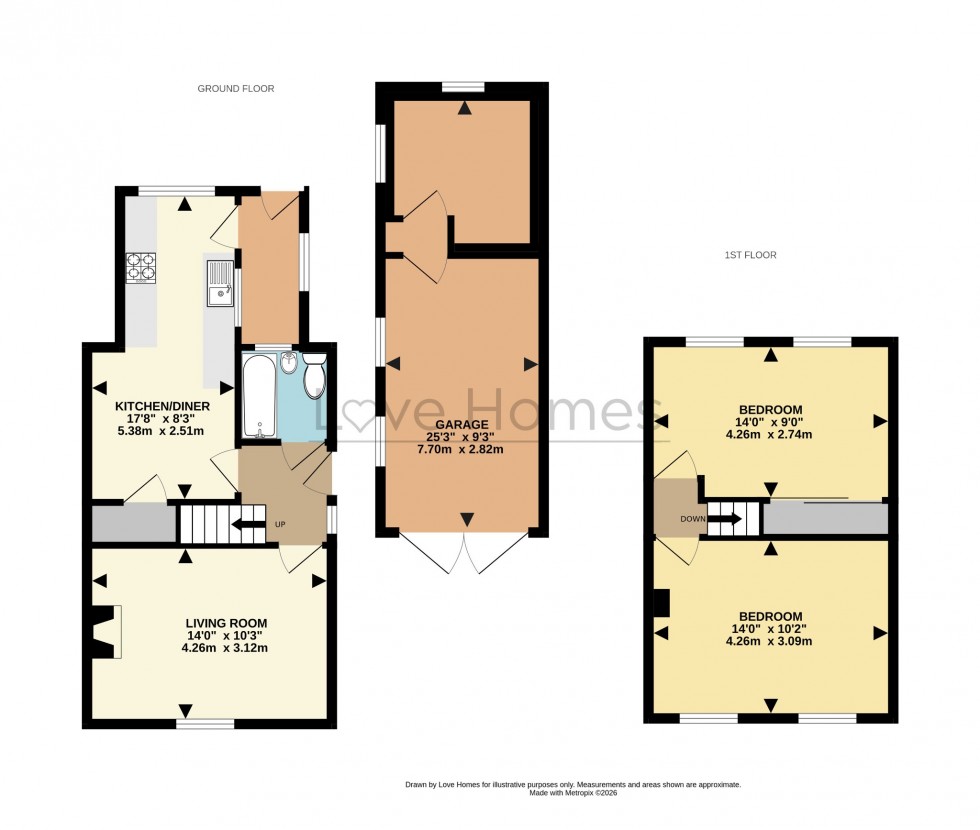 Floorplan for Townfield Road, Flitwick