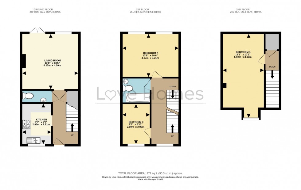 Floorplan for Ashton Gate, Flitwick