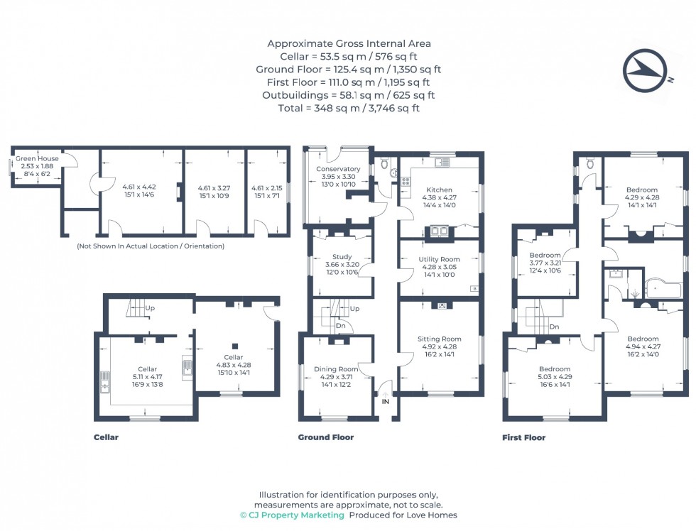 Floorplan for Lower Farm, Millbrook