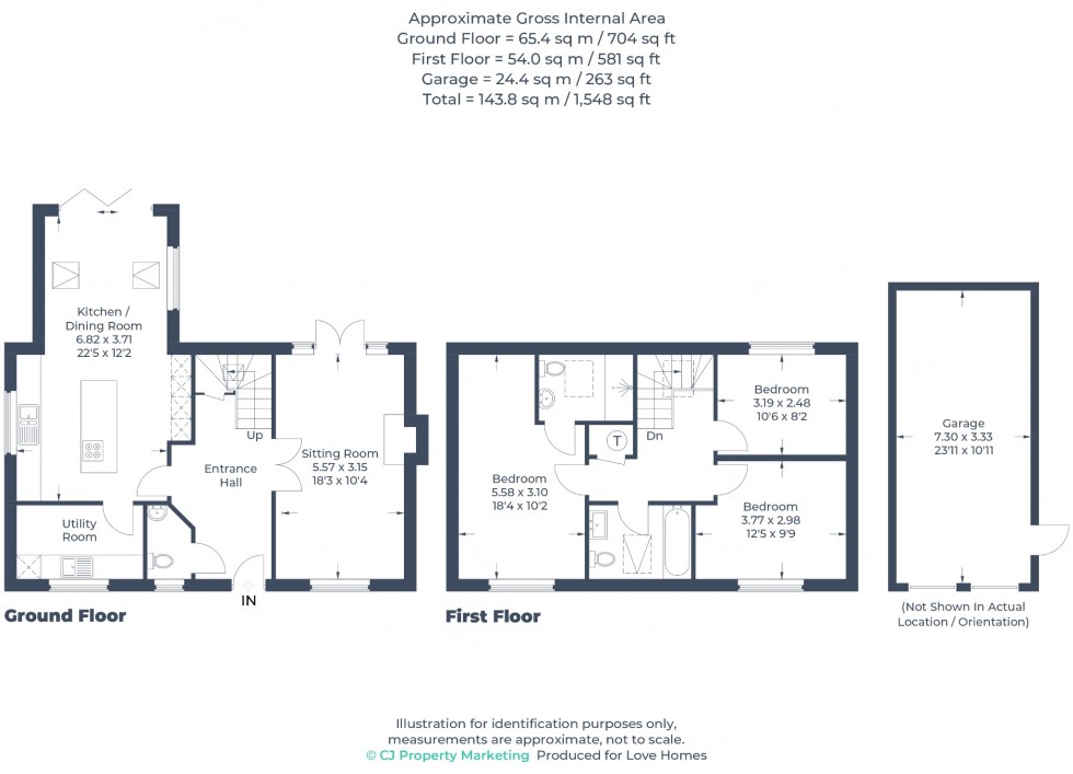 Floorplan for Robinson Grove, Meppershall, SG17 5QR