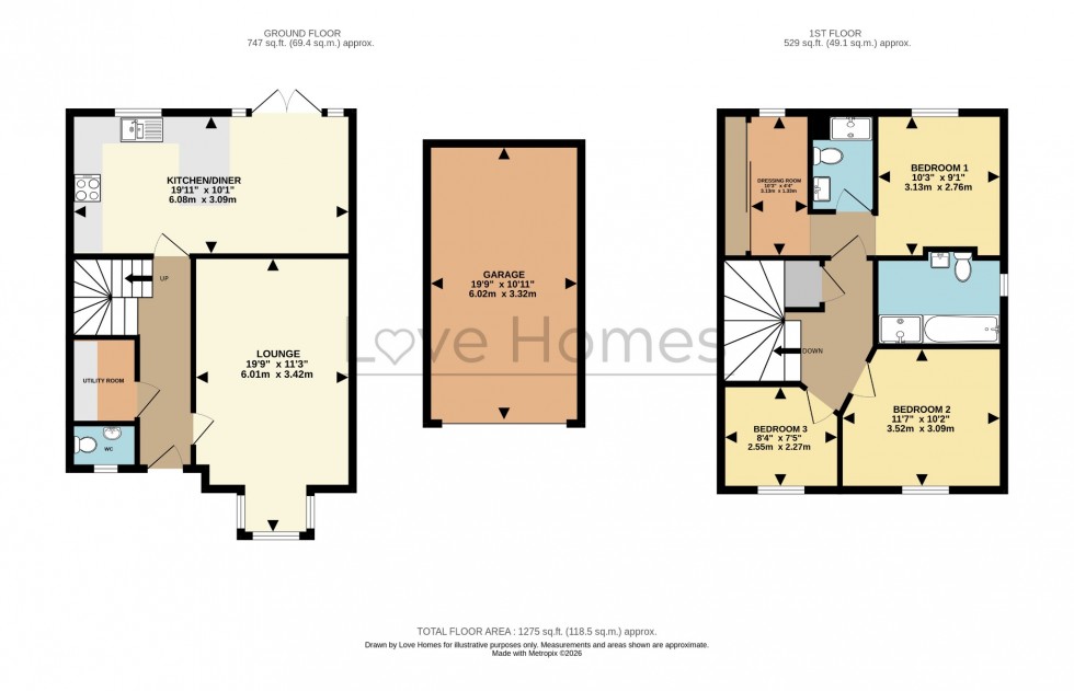 Floorplan for Cleavers Edge, Ampthill