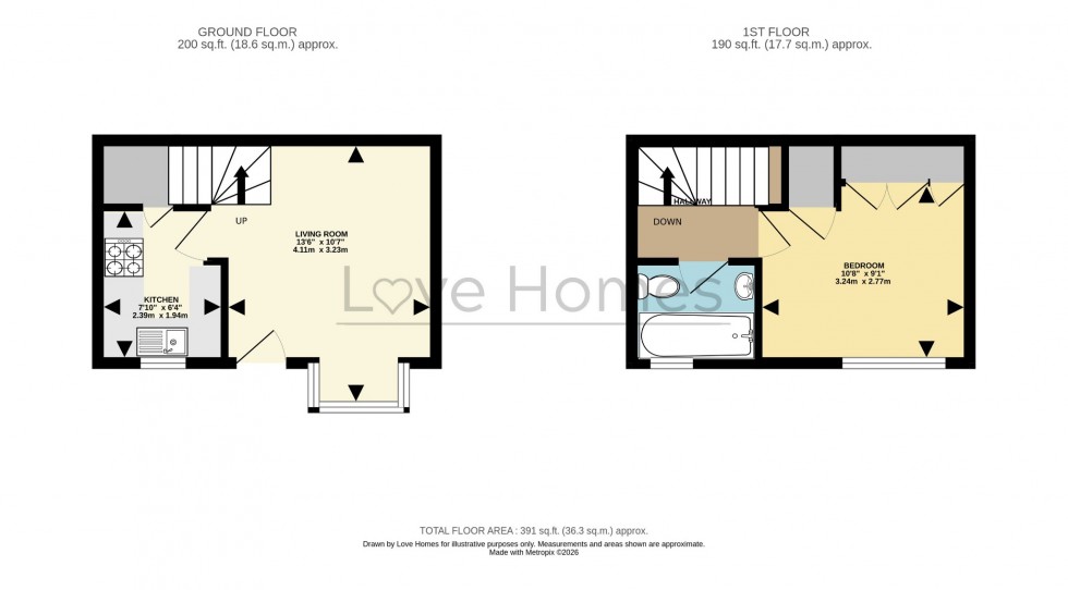 Floorplan for The Paddocks, Flitwick