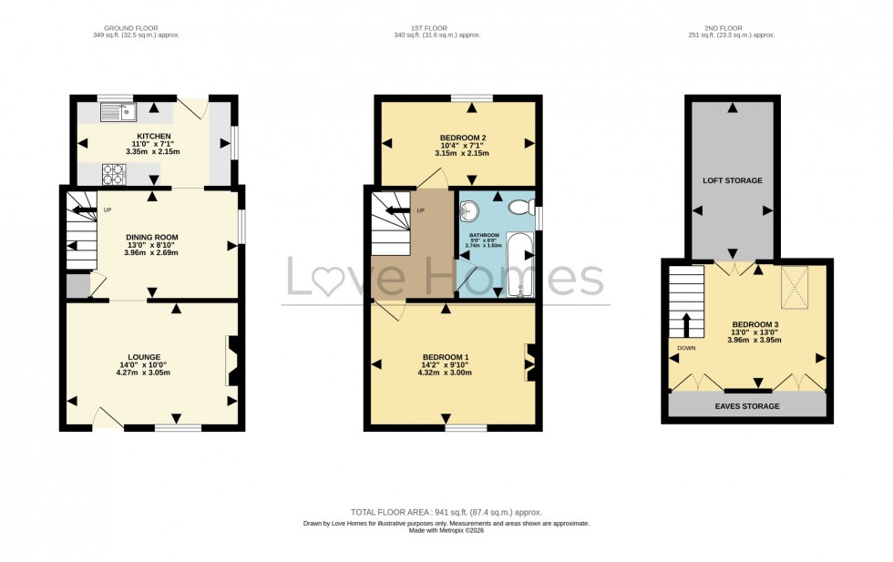 Floorplan for Park Street, Ampthill