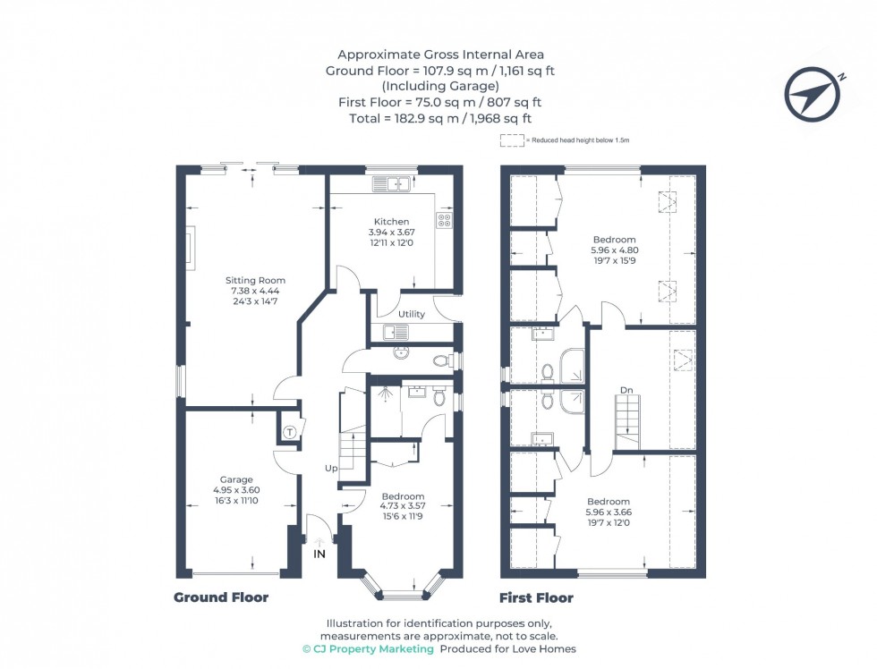 Floorplan for Hexton Road, Barton-Le-Clay, MK45 4JY