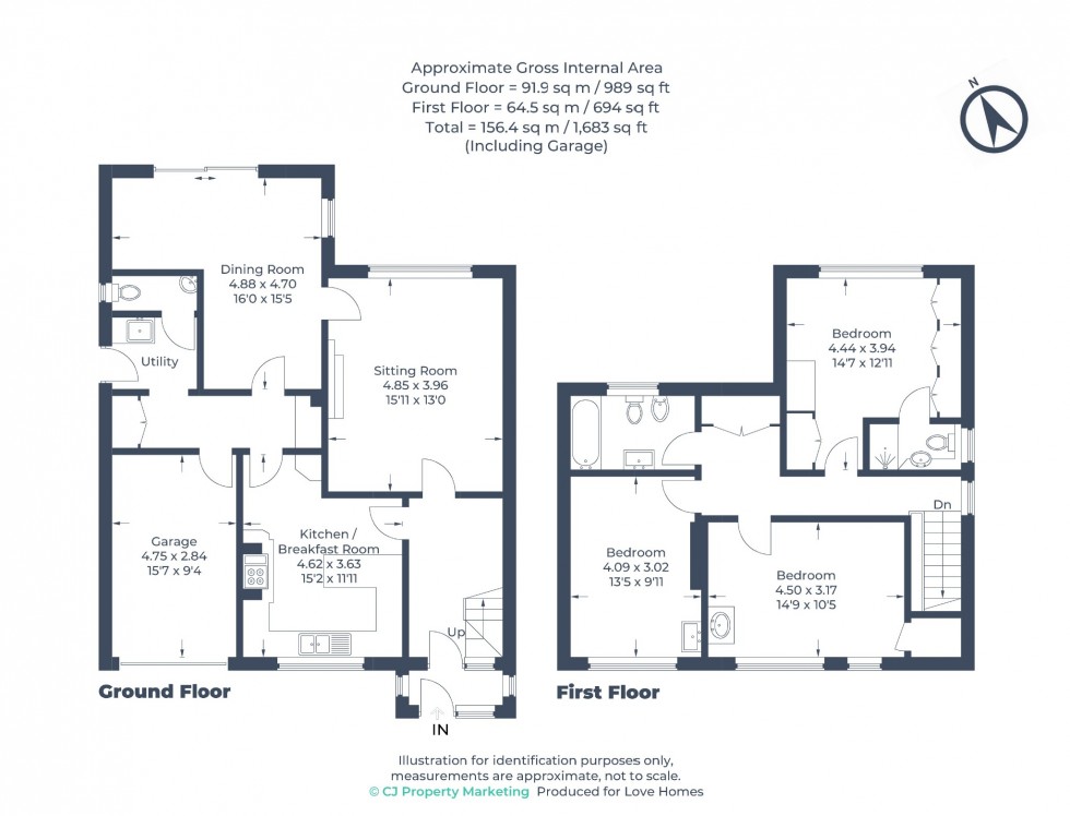 Floorplan for Manor Road, Barton-Le-Clay, MK45 4NR