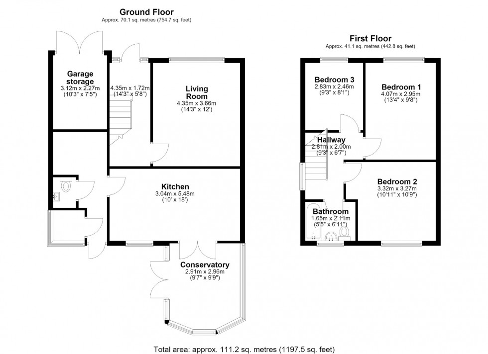 Floorplan for Norman Road, Barton-Le-Clay, MK45 4PT