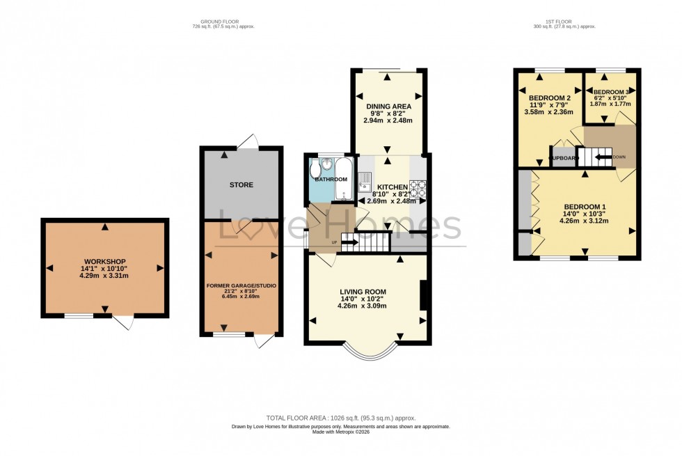 Floorplan for Townfield Road, Flitwick