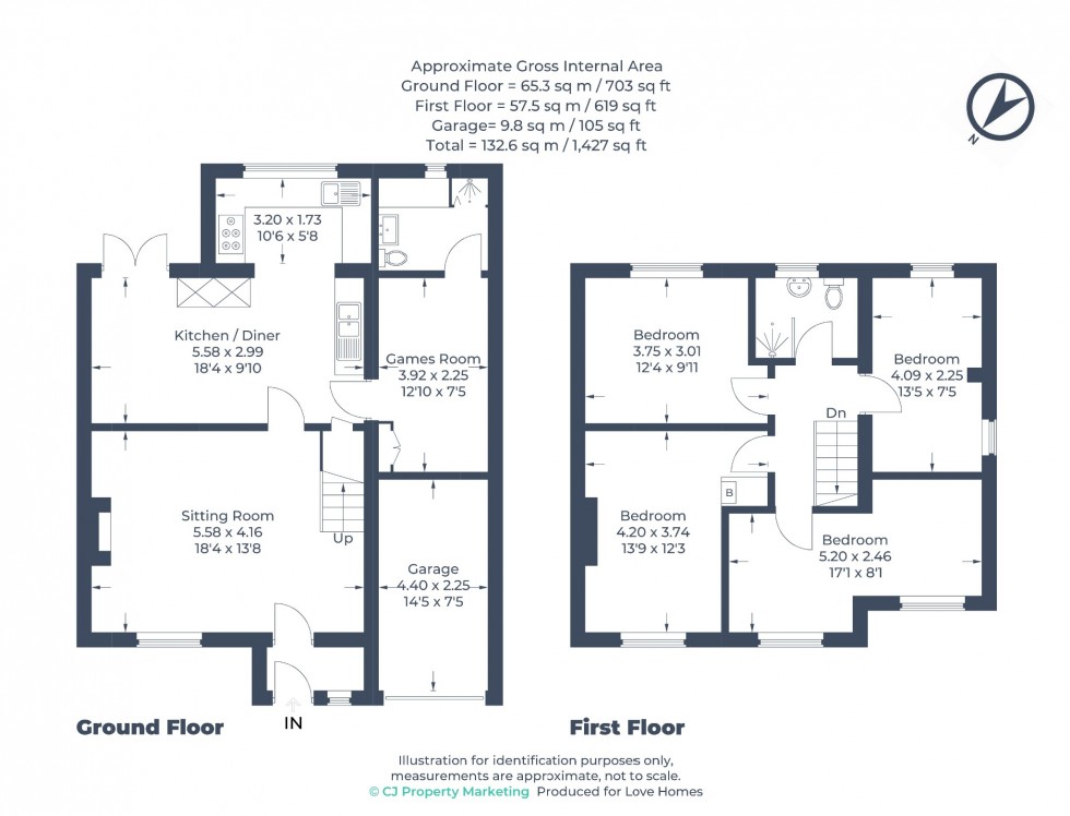Floorplan for Galston Road, Luton, LU3 3JZ