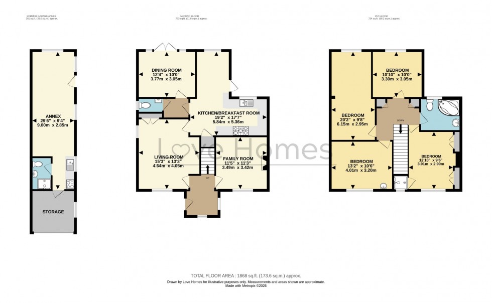 Floorplan for Dunstable Road, Toddington